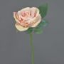 Rosa artificial NIKOLETA, rosa-crema, 30 cm, Ø 12 cm