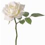 Rosa artificial NIKOLETA, blanca, 30cm, Ø12cm
