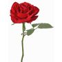 Rosa artificial NIKOLETA, roja, 30cm, Ø12cm