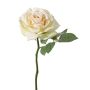 Rosa artificial NIKOLETA, crema-rosa, 30 cm, Ø 12 cm