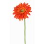 Gerbera sintética HELLI, naranja, 65cm, Ø12cm