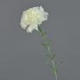 Flor artificial de clavel NIRUSHA, blanca, 65 cm, Ø 9 cm