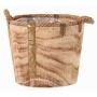 Maceta de madera DABIH con asas de cuerda, marrón, 24cm, Ø29cm