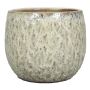 Macetero de cerámica NOREEN, moteado, crema-marrón, 8cm, Ø8,5cm