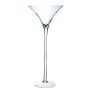 Copa de martini XXL SACHA FIRE sobre soporte, transparente, 70cm, Ø30cm
