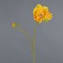 Amapola artificial HASNA, amarillo-naranja, 75 cm, Ø 11 cm