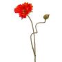 Amapola artificial HASNA, rojo-naranja, 75 cm, Ø 11 cm