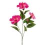 Rama artificial de hibisco AMADOU con flores, rosa, 80 cm