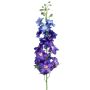 Flor artificial de espuela de caballero SETSUKO, azul oscuro-lila, 95 cm, Ø 14 cm