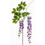 Flor artificial grande, rama de glicinia NISSRINE con flores, lila, 145 cm