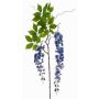 Flor artificial grande, rama de wisteria NISSRINE con flores, azul, 145 cm