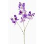 Flor artificial decorativa de guisante de olor KANZI, morada, 75 cm, Ø 4-7 cm
