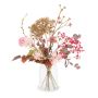 Ramo de flores decorativo de otoño PHILLIS, rosa-rosa-marrón, 65cm, Ø40cm