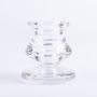 Candelero de cristal YURENA para velas cónicas, transparente, 6cm, Ø5cm