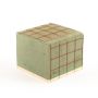 ®mosy Ökodur Base para arreglos florales fúnebres SERLO con rejilla metálica, base de madera natural, verde, 11 x 11 x 9 cm