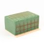 ®mosy Ökodur Base para arreglos funerarios VESDO con rejilla metálica, borde de agarre, base de madera natural, verde, 17 x 11 x 8,5 cm