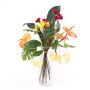 Ramo artificial de verano AVALU, naranja-verde-rosa-amarillo, 75cm, Ø45cm