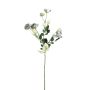 Rama de rosa silvestre artificial FOSETTA, Colección Eco, gris-azul claro, 70 cm, Ø 3-5 cm