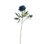 Rama de flores de plástico Peonía GALENE, Colección Eco, azul real, 65 cm, Ø 10 cm