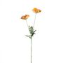 Rama de amapola de plástico GUNDULA, Colección Eco, naranja-amarillo, 70 cm, Ø 7-8 cm