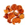 Fruta seca decorativa: rodajas de membrillo de Bengala MENJALA, naranja, Ø 5-8 cm, 200 g