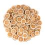 Fruta seca decorativa: rodajas de limón JORKER, verde, Ø4-6cm, 250g
