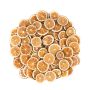 Fruta seca decorativa: rodajas de naranja LILLEMOR, verde, Ø4-6cm, 250g