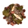 Decoración natural para esparcir QUIKISA de musgo, piñas, madera y líquenes, verde-marrón, 500 g