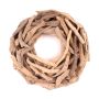 Corona decorativa natural de madera flotante LAURIN, natural, 50 cm