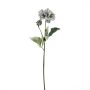 Rama de dalia artificial GINGER, Colección Eco, azul grisáceo, 60 cm, Ø 10 cm