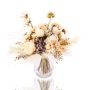 Ramo decorativo RAWENNA con aspecto seco, beige y blanco, 40cm, Ø50cm