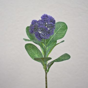 Flor de Sedum telephium de plástico EILIDH, morada, 30 cm, Ø 7 cm
