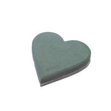 Espuma húmeda OASIS® en forma de corazón, decoración para bodas, base de espuma dura EcoBase, verde, 30 x 29 x 4,5 cm Espuma húmeda OASIS® en forma de corazón, decoración para bodas, base de espuma dura EcoBase, verde, 30 x 29 x 4,5 cm