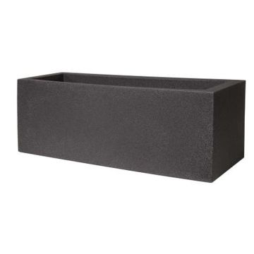 Jardinera rectangular NALTIS de plástico, gris oscuro, 100 x 40 x 40 cm Jardinera rectangular NALTIS de plástico, gris oscuro, 100 x 40 x 40 cm
