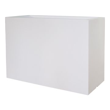 Jardinera rectangular NALTIS de plástico, blanca, 100 x 40 x 70 cm Jardinera rectangular NALTIS de plástico, blanca, 100 x 40 x 70 cm