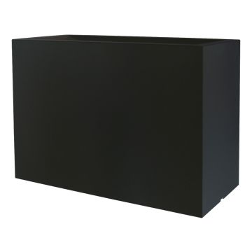 Jardinera rectangular NALTIS de plástico, negra, 100 x 40 x 70 cm Jardinera rectangular NALTIS de plástico, negra, 100 x 40 x 70 cm
