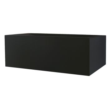 Jardinera rectangular NALTIS de plástico, negra, 100 x 40 x 41 cm Jardinera rectangular NALTIS de plástico, negra, 100 x 40 x 41 cm