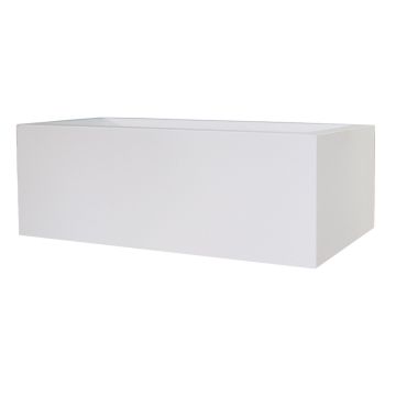 Jardinera rectangular NALTIS de plástico, blanca, 100 x 40 x 41 cm Jardinera rectangular NALTIS de plástico, blanca, 100 x 40 x 41 cm