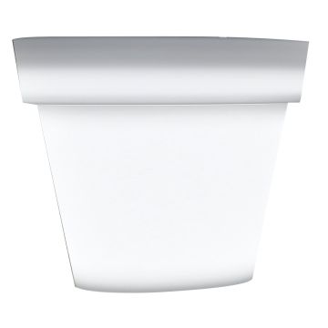 Maceta NALVEN de plástico, con LED, blanca, 89 cm, Ø100 cm Maceta NALVEN de plástico, con LED, blanca, 89 cm, Ø100 cm