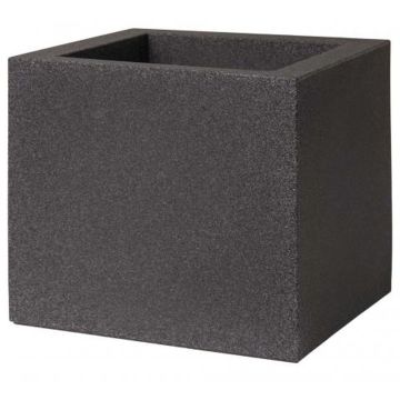 Maceta TALVEN de plástico, negra, 50 x 50 x 50 cm Maceta TALVEN de plástico, negra, 50 x 50 x 50 cm