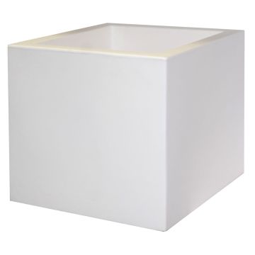 Maceta TALVEN de plástico, blanco, 50 x 50 x 50 cm Maceta TALVEN de plástico, blanco, 50 x 50 x 50 cm