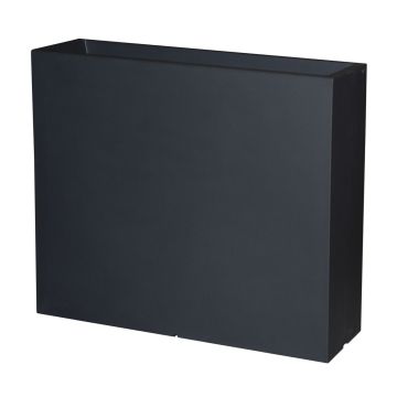 Maceta ERVOK de plástico, negra, 80 x 25 x 70 cm Maceta ERVOK de plástico, negra, 80 x 25 x 70 cm
