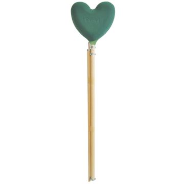 Espuma floral húmeda OASIS® «Corazón» sobre varilla de madera Bioline, verde, 19 x 16 x 8,5 cm Espuma floral húmeda OASIS® «Corazón» sobre varilla de madera Bioline, verde, 19 x 16 x 8,5 cm