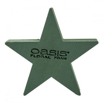 Esponja de montaje en húmedo OASIS® en forma de estrella, con base de madera Bioline, verde, 25 x 25 x 4,5 cm Esponja de montaje en húmedo OASIS® en forma de estrella, con base de madera Bioline, verde, 25 x 25 x 4,5 cm