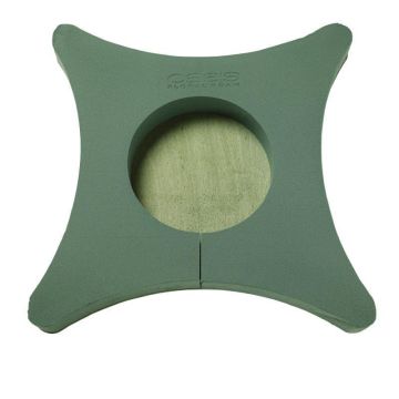 Esponja floral húmeda OASIS® para cofres funerarios, cofres, arreglos florales fúnebres, con base de madera Bioline, verde, 45 x 45 x 5,5 cm Esponja floral húmeda OASIS® para cofres funerarios, cofres, arreglos florales fúnebres, con base de madera Bioline, verde, 45 x 45 x 5,5 cm