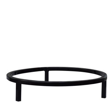 Peanilla metálica para plantas KAHONO con patas, negra, 7 cm, Ø 35 cm Peanilla metálica para plantas KAHONO con patas, negra, 7 cm, Ø 35 cm