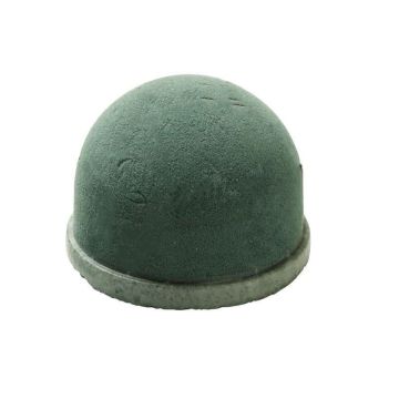 Espuma floral húmeda OASIS® para urnas semiesféricas, arreglos florales fúnebres, base de espuma dura EcoBase, almohadilla adhesiva, verde, 5,5 cm, Ø 6,5 cm Espuma floral húmeda OASIS® para urnas semiesféricas, arreglos florales fúnebres, base de espuma dura EcoBase, almohadilla adhesiva, verde, 5,5 cm, Ø 6,5 cm