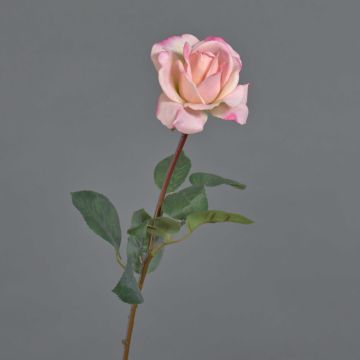 Rosa de plástico AMELIE, rosa, 70cm, Ø8cm