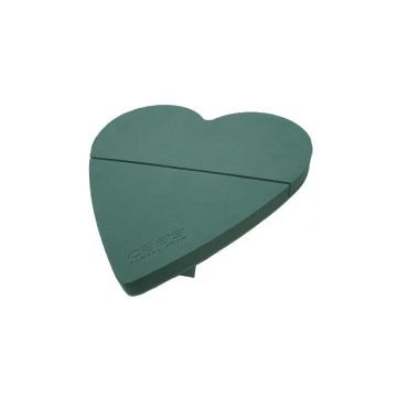 OASIS® Espuma para arreglos florales en húmedo, forma de corazón, decoración para bodas, base de madera Bioline, soporte de madera, verde, 52 x 52 x 5 cm OASIS® Espuma para arreglos florales en húmedo, forma de corazón, decoración para bodas, base de madera Bioline, soporte de madera, verde, 52 x 52 x 5 cm