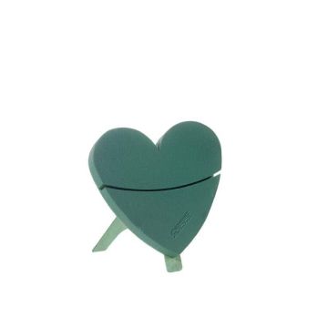 Espuma para arreglos florales en húmedo OASIS® Corazón, decoración de bodas, base de madera Bioline, soporte de madera, verde, 30 x 28 x 4,5 cm Espuma para arreglos florales en húmedo OASIS® Corazón, decoración de bodas, base de madera Bioline, soporte de madera, verde, 30 x 28 x 4,5 cm